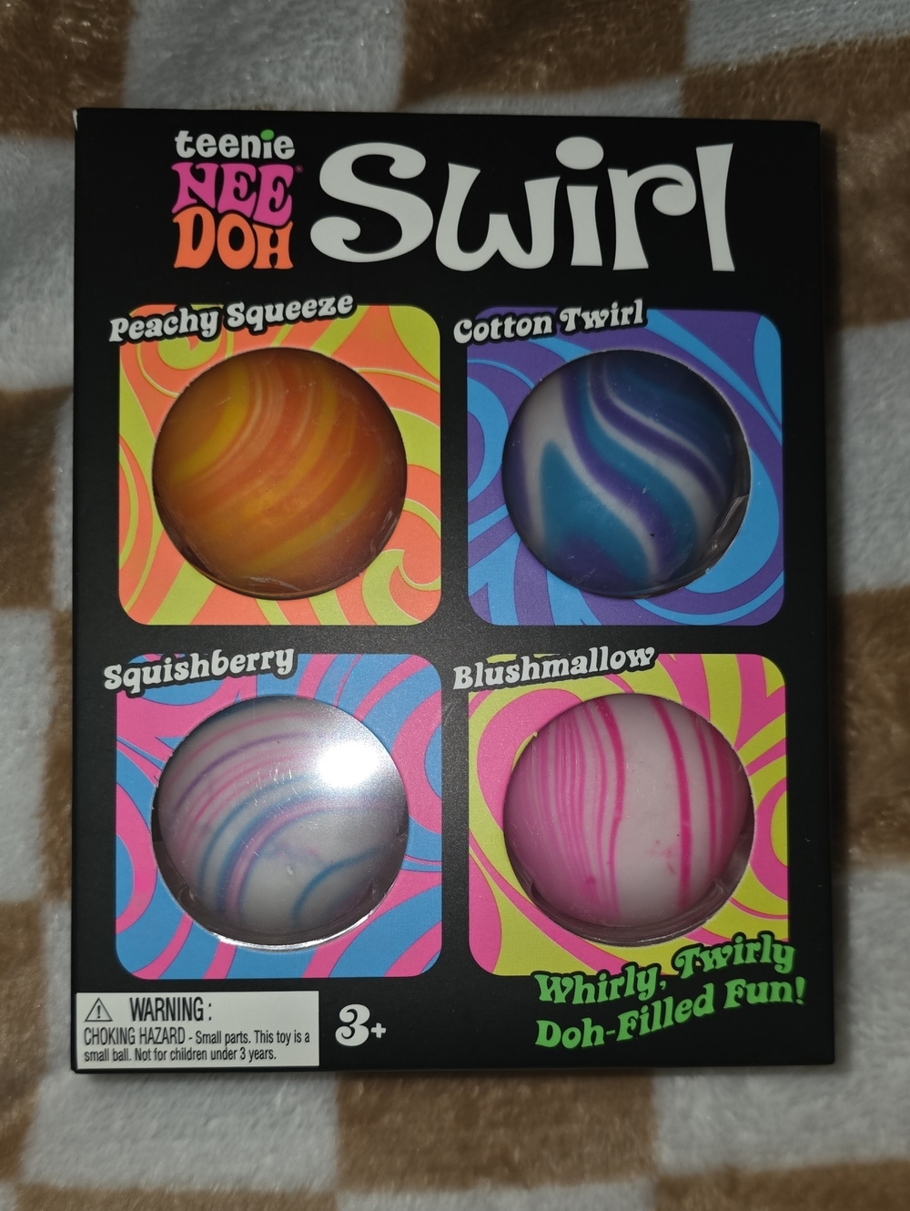 NEEDOH 4 pack Swirl Doh-Filled Balls - Multicolor Pack